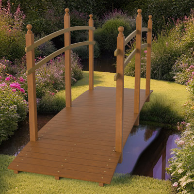 Décoration de jardin en bois brun 7,5 pi