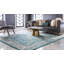Tapis turquoise / gris Kalf-31820945