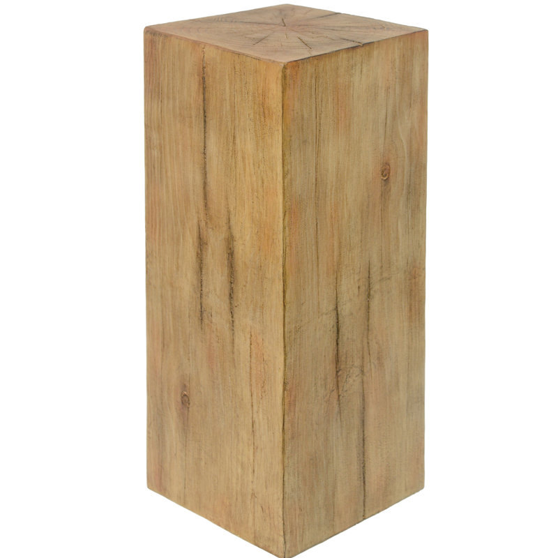 Antwan Black Wood-Look End Table, 14.5X14.5X32.87 Size, Indoor Outdoor Use, Mixable With Different Heights, And Movable 32.87" Tall, Decor, Modern Design For Spaces, Other Tables