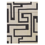 Hand Knotted Area Rug in White