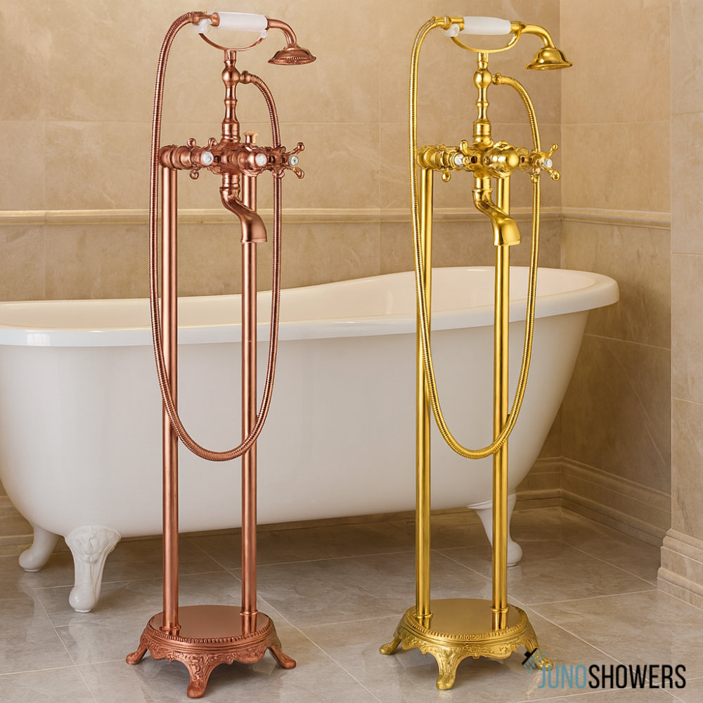 Fresh Look at Juno Showers Brushed Bronze Kitchen Faucet Featuring Flexible Spout And