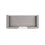 Repose-pieds / Lit de repos avec coussins - gris