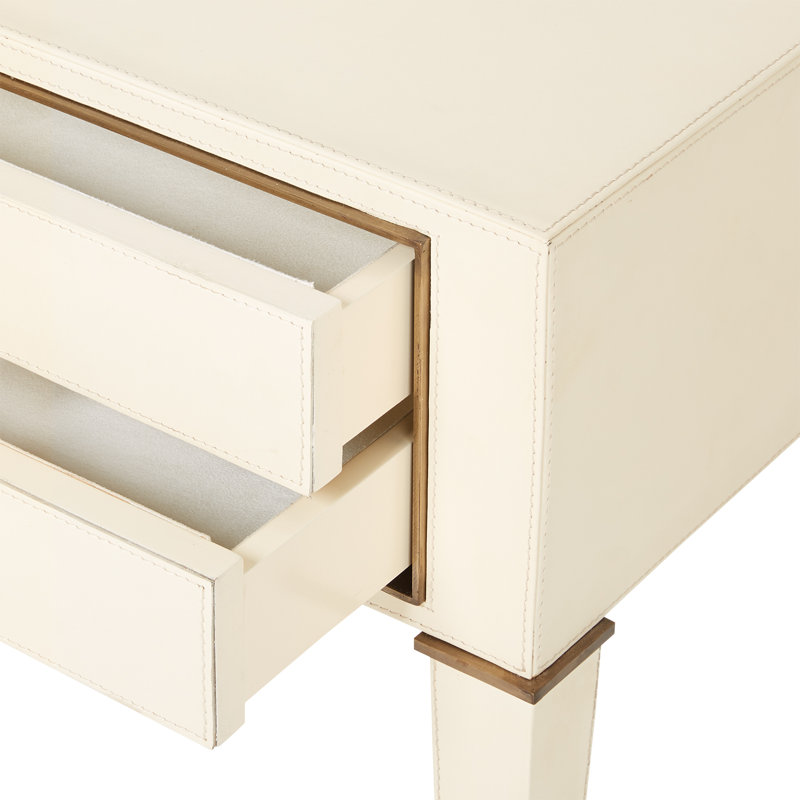Hunter End Table, Ivory