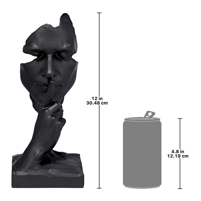 Whispering Secrets Contemporary Female Bust Novelty Statue