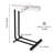 C Table End For Couch And Bedside, White Side With Metal Frame Slide, Functional Everyday Needs Tables, 2 +metal Slide Easily Better Utilization Of Space