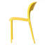 Modern Outdoor Plastic Dining Chair with Open Curved Back-1822000729