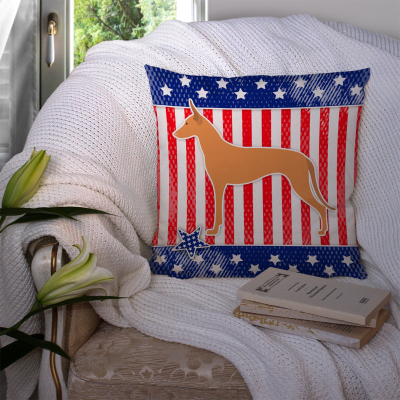 Coussin intérieur/extérieur Patriotic, H 14 po x l 14 po x P 3 po