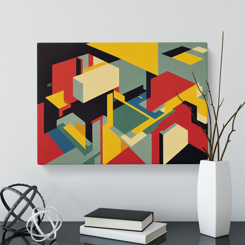 Bauhaus Vol.3 Abstract - Wrapped Canvas, 50cm H x 76cm W x 3cm D