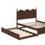 Grand lit plateforme avec lit gigogne
