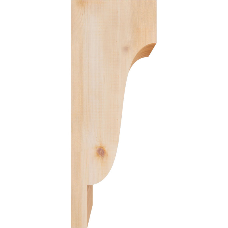 Newport Corbel, H 20 po x l 5,5 po x P 8 po, Cèdre rouge, Lisse