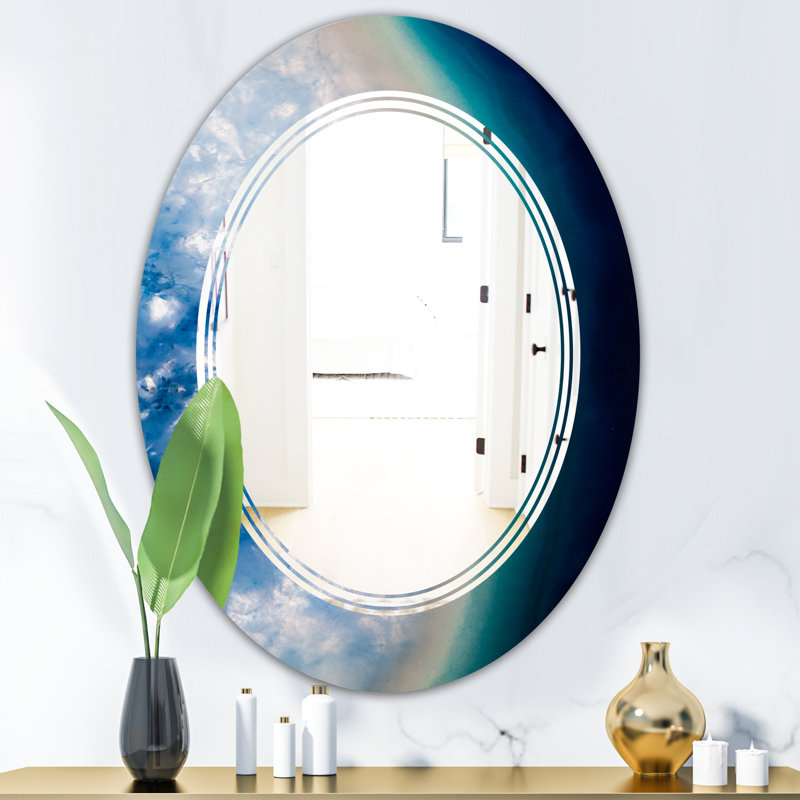 Modern Wall Mirror, 31.5" x 23.7" , Triple C Agate Beautiful