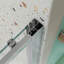 Porte de douche coulissante l 50 "-54" x H 72 ", porte coulissante