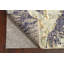Tapis oriental contemporain abstrait à motif végétal noué à la main 4 x 6