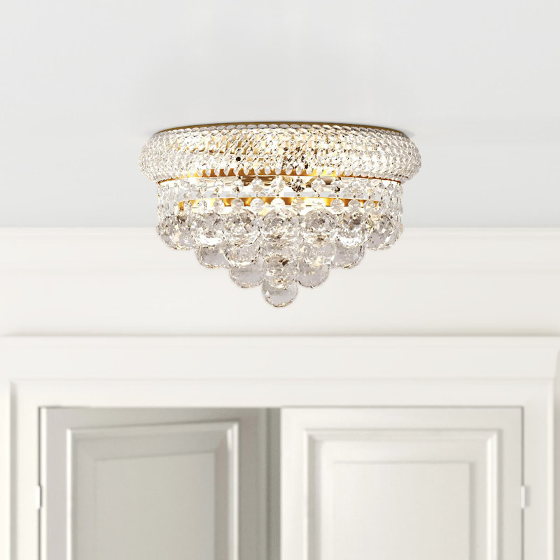 Hallsburg 6-Light Dimmable Flush Mount, Gold, Royal Cut