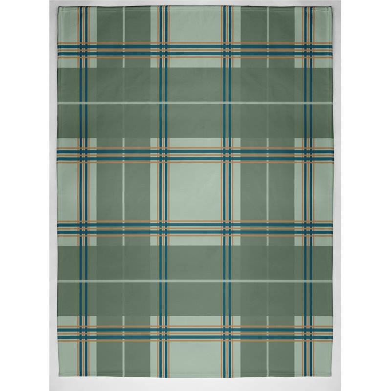 Sturm Plain Weave / Muslin Throw Blanket, Green