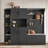Multifunctional Hall Cabinet with Storage and Hooks-1482596697