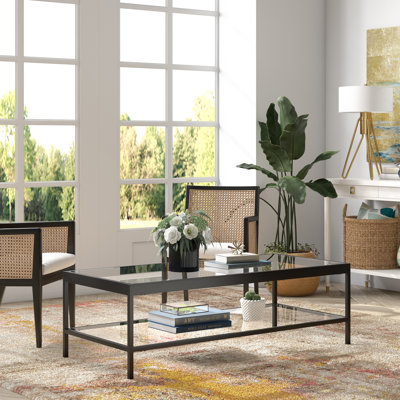 Alexis Glass Top Coffee Table