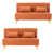 Mélange de polyester orange