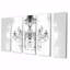 Ensemble de 5 décorations murales Epineux - Glam Chandelier-106423844