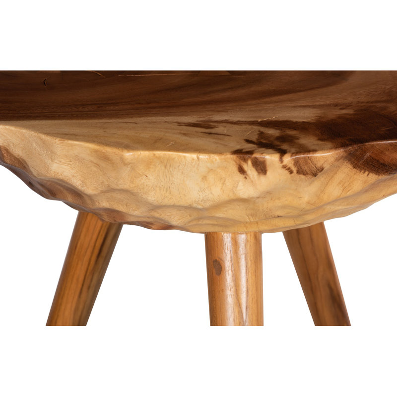 Indent Side Table Natural, 22" H x 24" W x 24" D