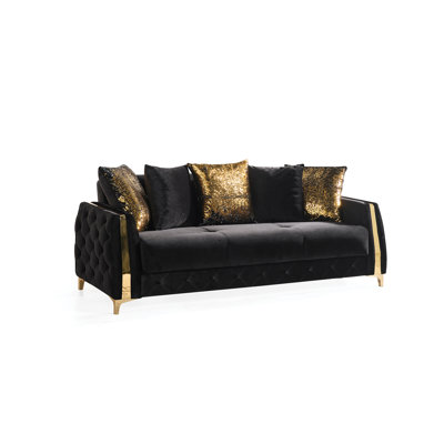 Keivin 88'' Upholstered Sleeper Sofa