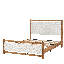 Lit plateforme double tapissier pleine grandeur, crème de lin-130544688-130544690