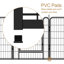 Parc en métal robuste pour animaux de compagnie, polyvalent pour une utilisation intérieure et extérieure