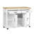 47 Inch Extendable Kitchen Island With Dining Table, Internal Storage, And Power Outlets For Modern Kitchens-16598870
