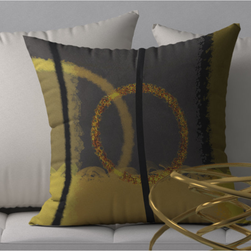 Housse de coussin décoratif carrée de satisfaction saine et insert scouley, H 18 po x l 18 po