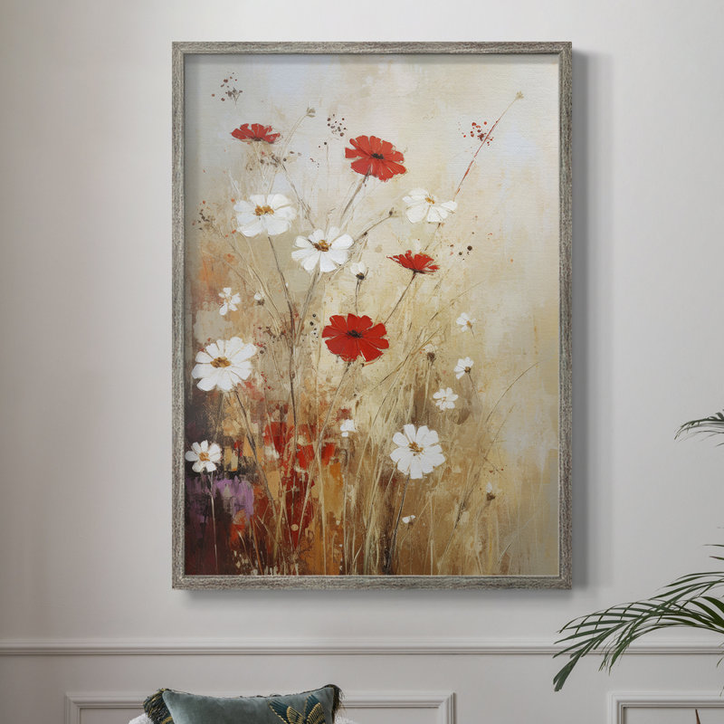 FLORAL Series CCC Framed Print - Solid Wood, 30" H x 24" W