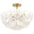 Audrey 4-Light Brushed Gold Semi-Flush Mount