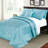 4 Piece Quilted Satin Bedspread Set-868318637-826307613