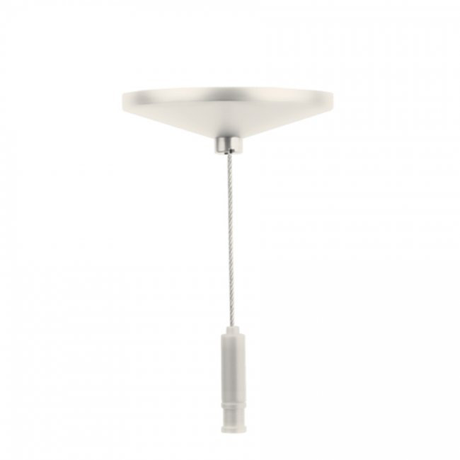 Ensemble de câbles de suspension pour plafond incliné W, l 96 po, Blanc