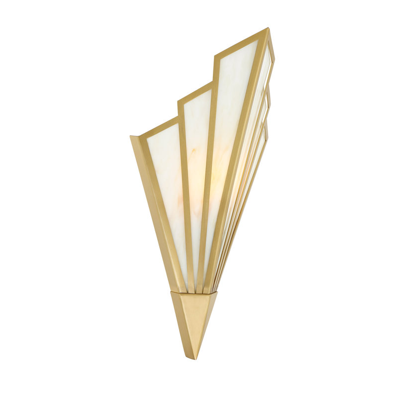 Rivage 1-Light LED Wall Sconce in Brass, Brass