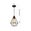 Yair 1 - Light Black Geometric Pendant