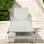 Chaise longue de patio réglable en maille d'aluminium