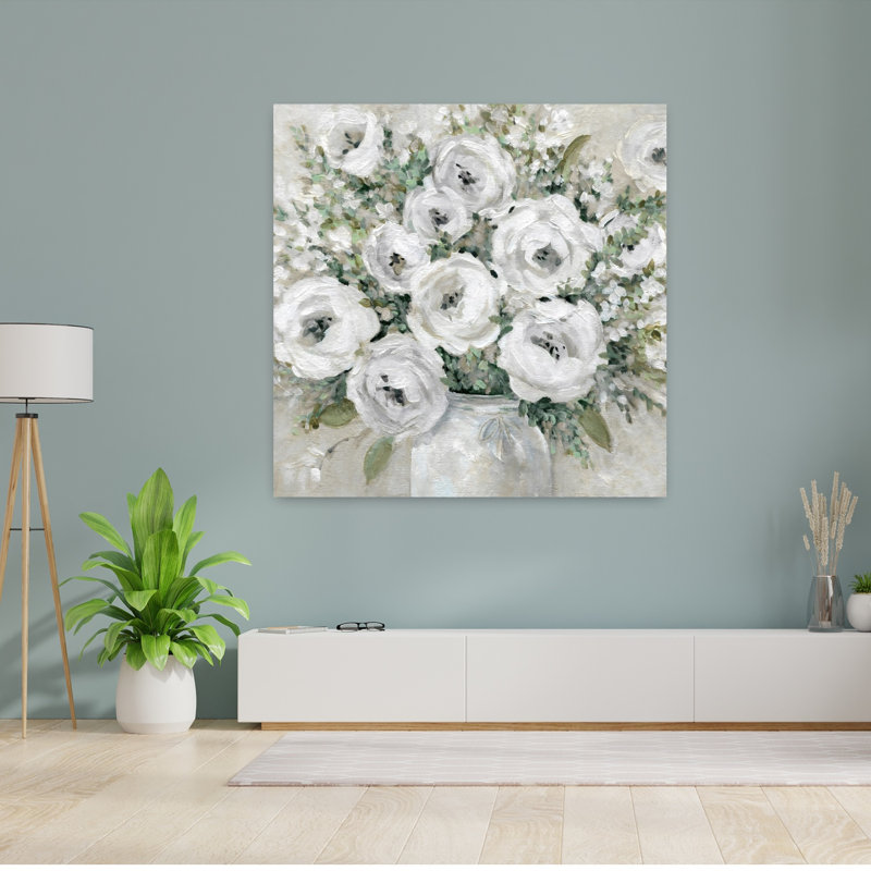 Art mural simple Simply Soft Flower, H 48 po x l 48 po