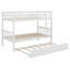 Lit superposé en bois avec lit gigogne, convertible en 2 lits simples individuels-815424711