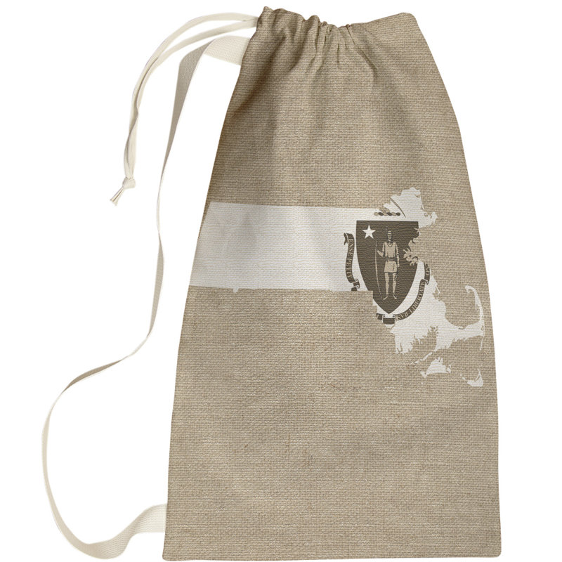 Sac à linge united states flag, Beige brun blanc, Grand H 76 po x l 29 po x P 1,5 po, Hawaii