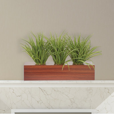 Fausse plante grasse en bois 12 po