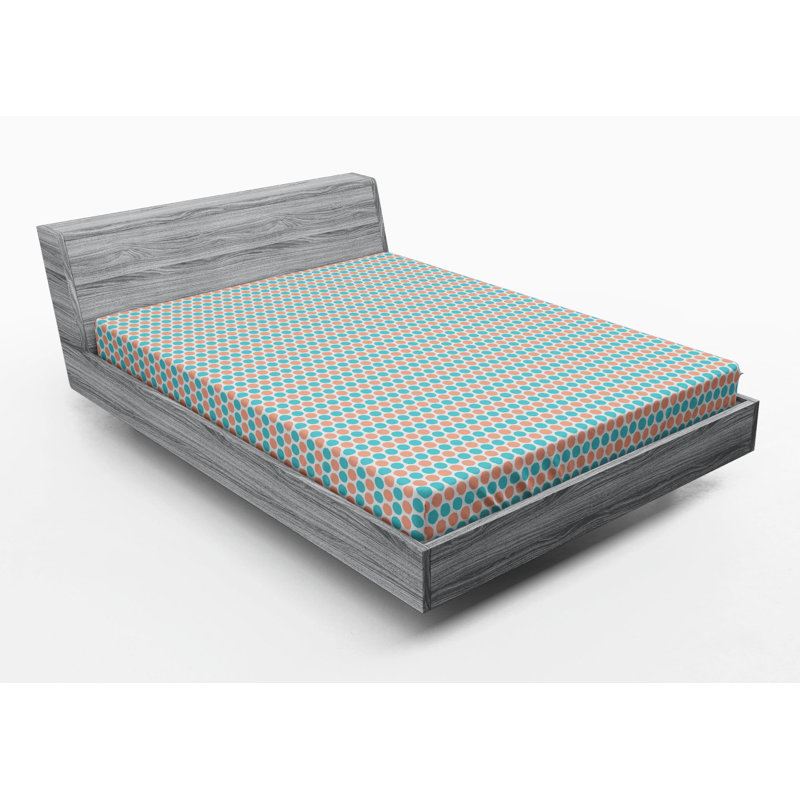Microfiber Polka Dots Fitted Sheet, Full Fitted Sheet