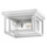 Republic Textured White 11'' W 2 - Bulb Outdoor Flush Mount