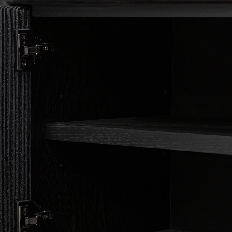 Rosenell Sideboard-Black Oak Veneer, Black