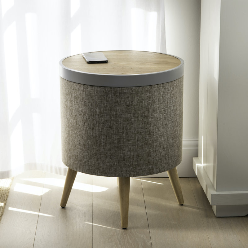 Table de bout Leandre, Chêne, Brun clair