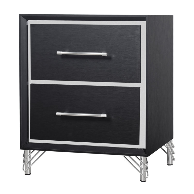 Table de chevet 2 tiroirs Holtzclaw