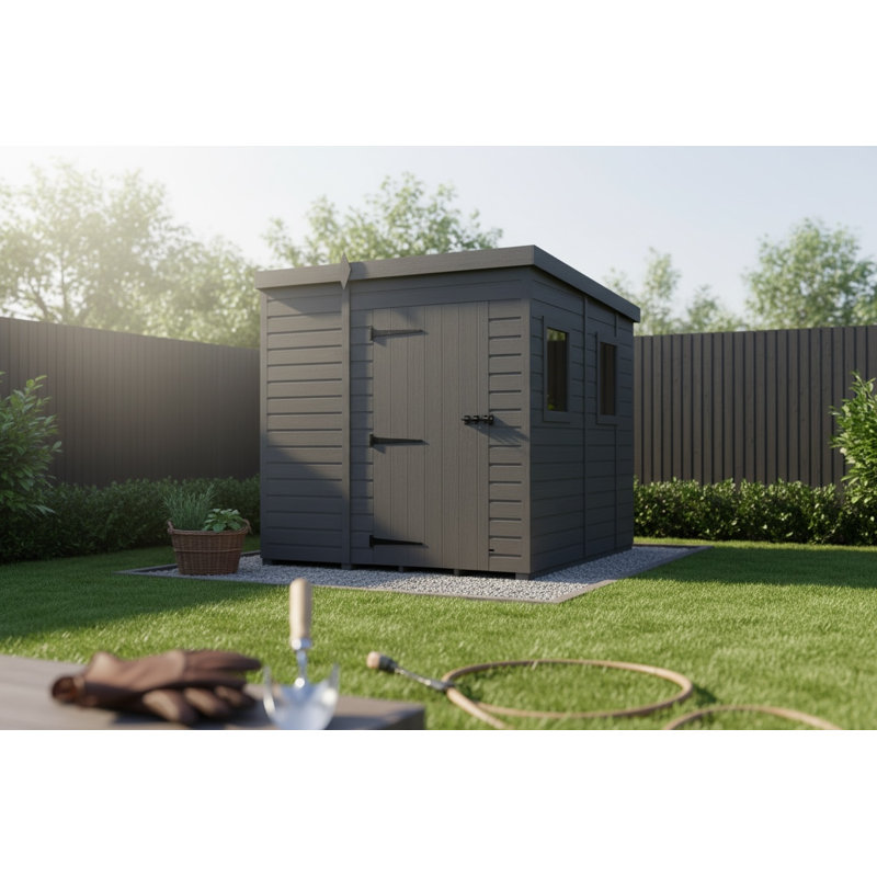 7x9 Pent Composite Shed
