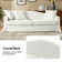 Zalma Transitional 83" Curved Back Slipcovered Sofa with Toss Pillows