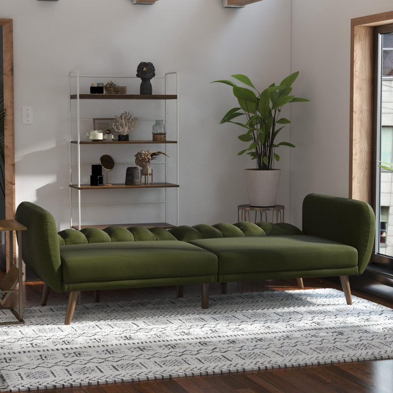 Gaugain 3 Seater Sofa Bed, Dark Green