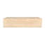 Panneau latéral en bois à quatre portes fabriqué à la main en bois massif. Finition aspect naturel de 77 po x 18 po x 34 po gris Rowan-989676533
