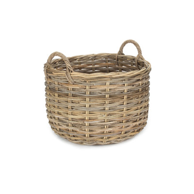 Wicker Rattan Log Storage Basket